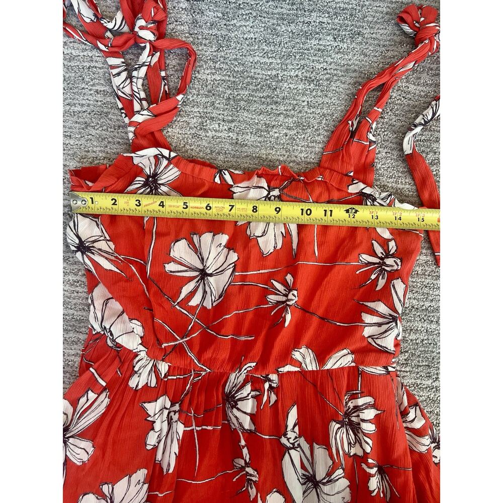 Jason Wu Collective Womens Tie Shoulder Midi Dress Red Size 2, Flowy Beach - Picture 12 of 13